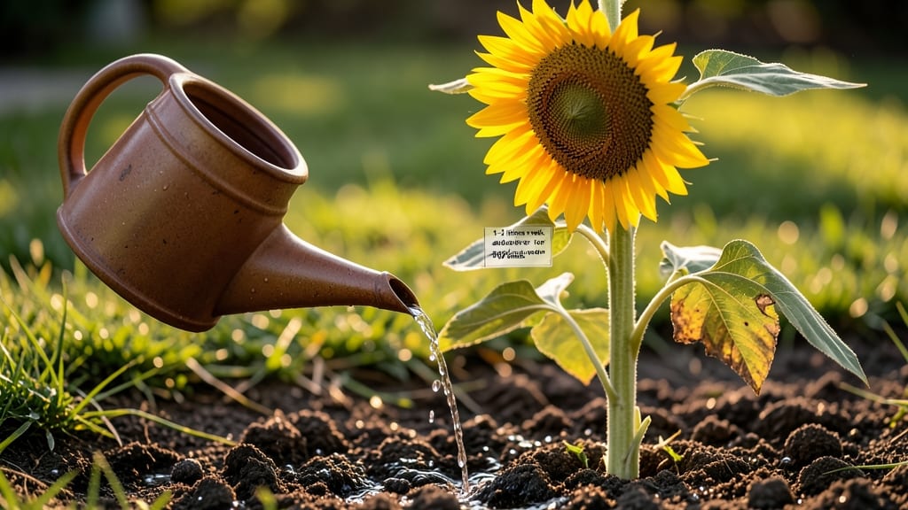 How Much Water Do Sunflowers Need Per Day: Soil-Moisture Triggers for Towering Growth