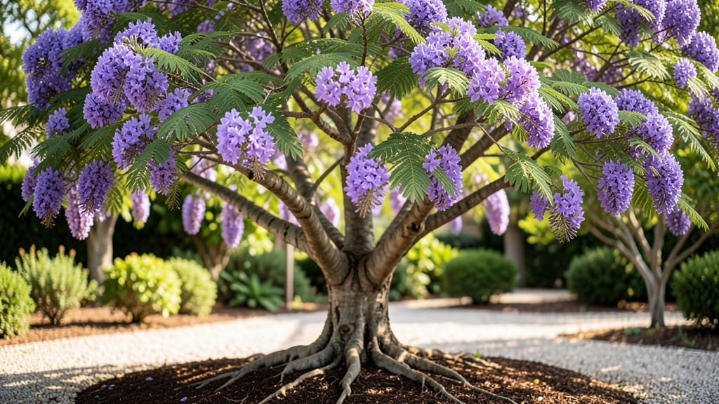 Purple Jacaranda Mimosifolia Flowering Tree: When & How to Trigger Stunning Blooms Year After Year