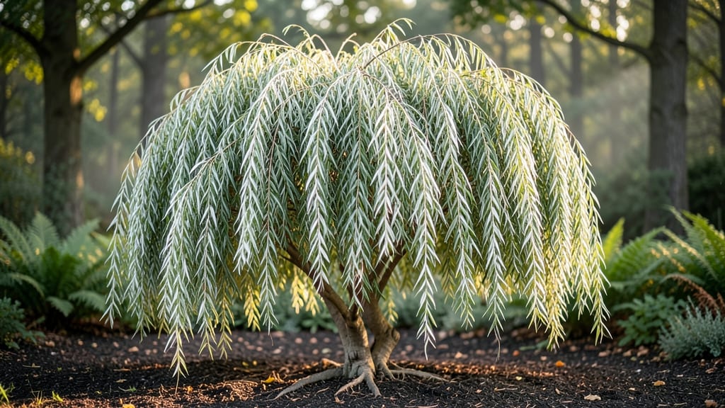 Tri-Color Dappled Willow in Winter: Year-Round Frost-Resistant Beauty in Containers