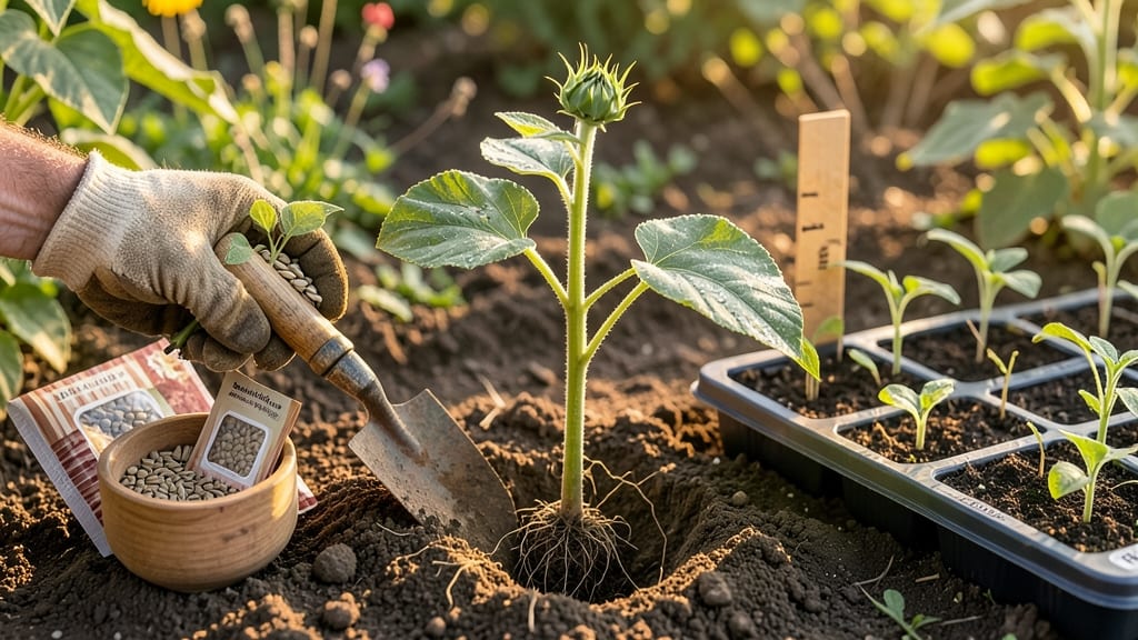 Planting Depth for Sunflower Seeds: Exact Measurements for Strong Stems